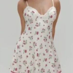 NWT Frankie’s Bikinis Kenley Mini Dress Strawberry Print Sz XS